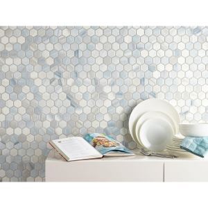 Villa Beaumont Shadow 1.5 in. Hexagon Ceramic Mosaic Floor